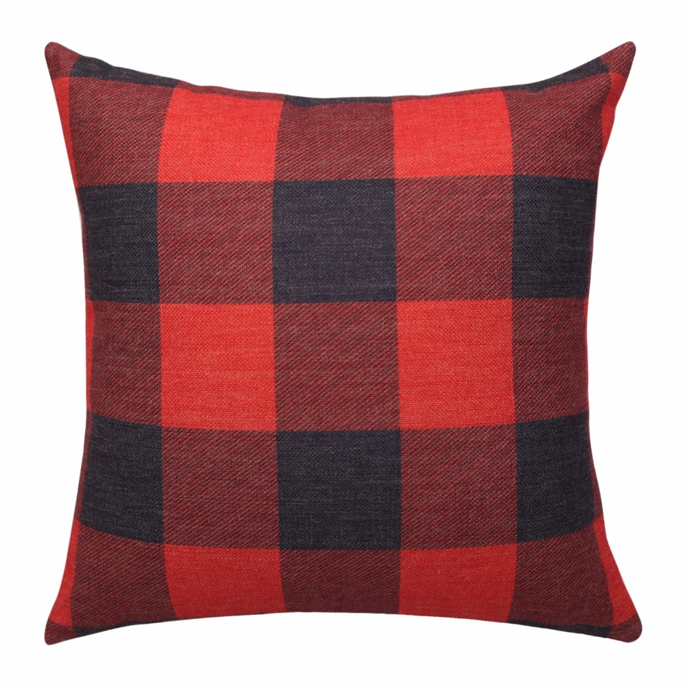 Buffalo Check Cushion Cover Rad Plaid Throw Pillow Cover Cotton Linen Decorative Pillow Cases Sofa Pillowcase Couch Home Decor Cushion Cover Throw Pillow Coverschecked Cushions Aliexpress
