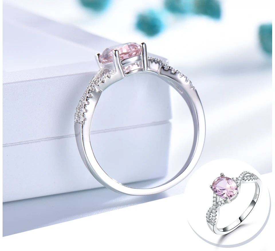 UMCHO morganite 925 sterling silver rings for women RUJ099M-1-pc (4)