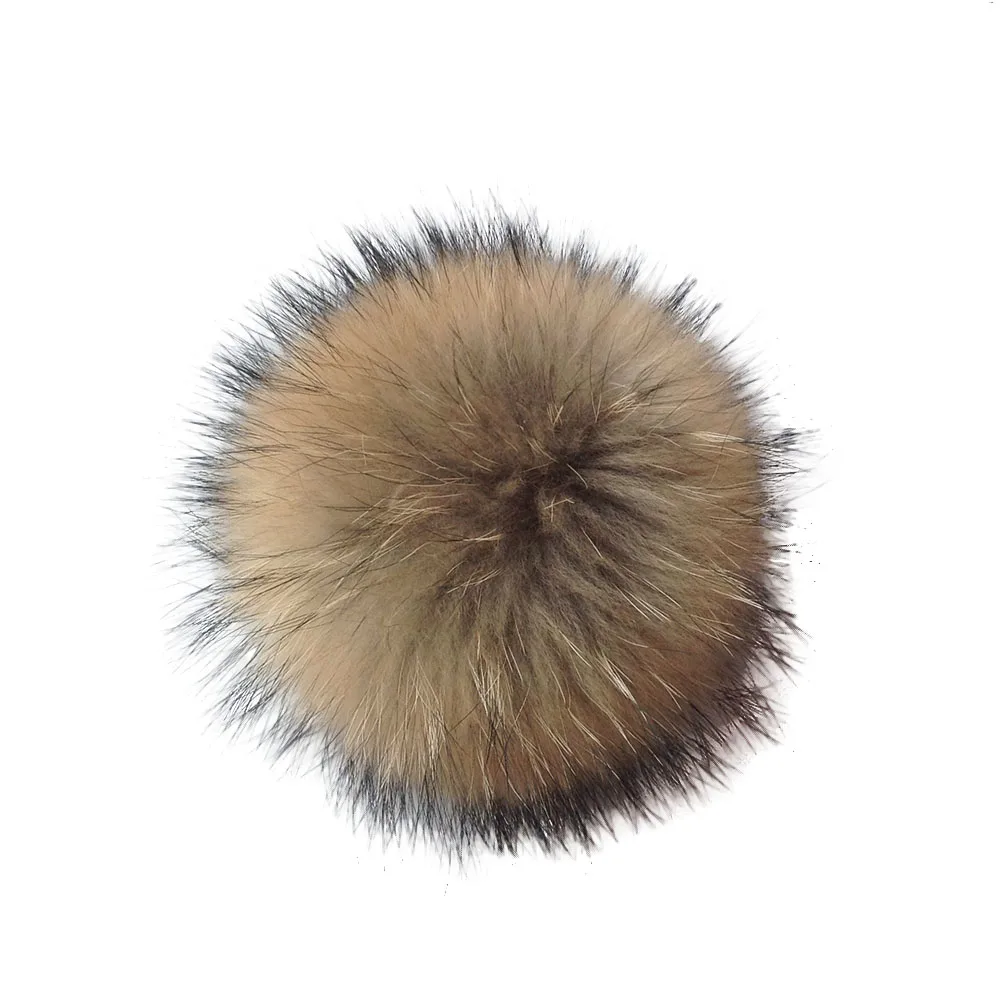 10 см Съемный волос мяч кулон искусственного шерсть енота мяч шапка одежда интимные аксессуары с нажмите кнопку шапка из искусственной