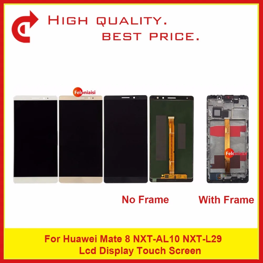 

High Quality Replacement 5.5" For Huawei Mate 8 NXT-AL10 NXT-L29 LCD Display With Touch Screen Digitizer Sensor Assembly+Frame