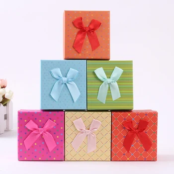 

6pcs Dots With Plaid Bow Wedding Favors And Gift Boxes Gift Ribbons Wedding Accessories For Party Events
