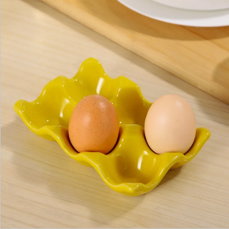 Керамический ящик для хранения яиц в холодильнике чехол 6 яиц держатель Контейнер для хранения продуктов