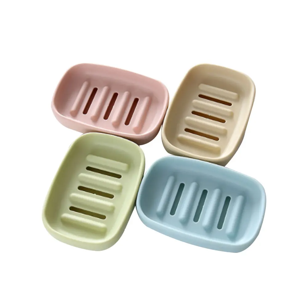 4 шт. инновационное мыло в мини-формате коробка с крышкой сливная присоска ванная комната двухслойная пластиковая мыльница Органайзер Banheiro мыльница
