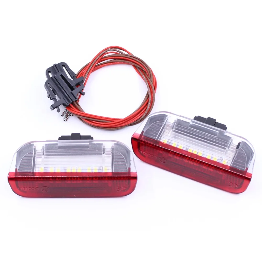 2 шт. 18SMD светодиодный под дверными светильник для Volkswagen VW Golf6 Jetta Scirocco Sharan Tiguan Touareg
