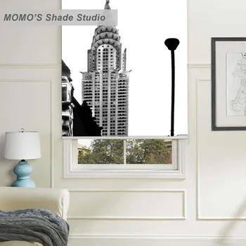 

MOMO Thermal Insulated Blackout Fabric Custom Scenic Window Curtains Roller Shades Blinds,PRB set209-213