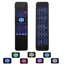 T3-C 2.4G Air Mouse Remote with Backlit Seven Color Mini Wireless Keyboard for Android Smart TV Box TX3 X96 Mini Projector IPTV