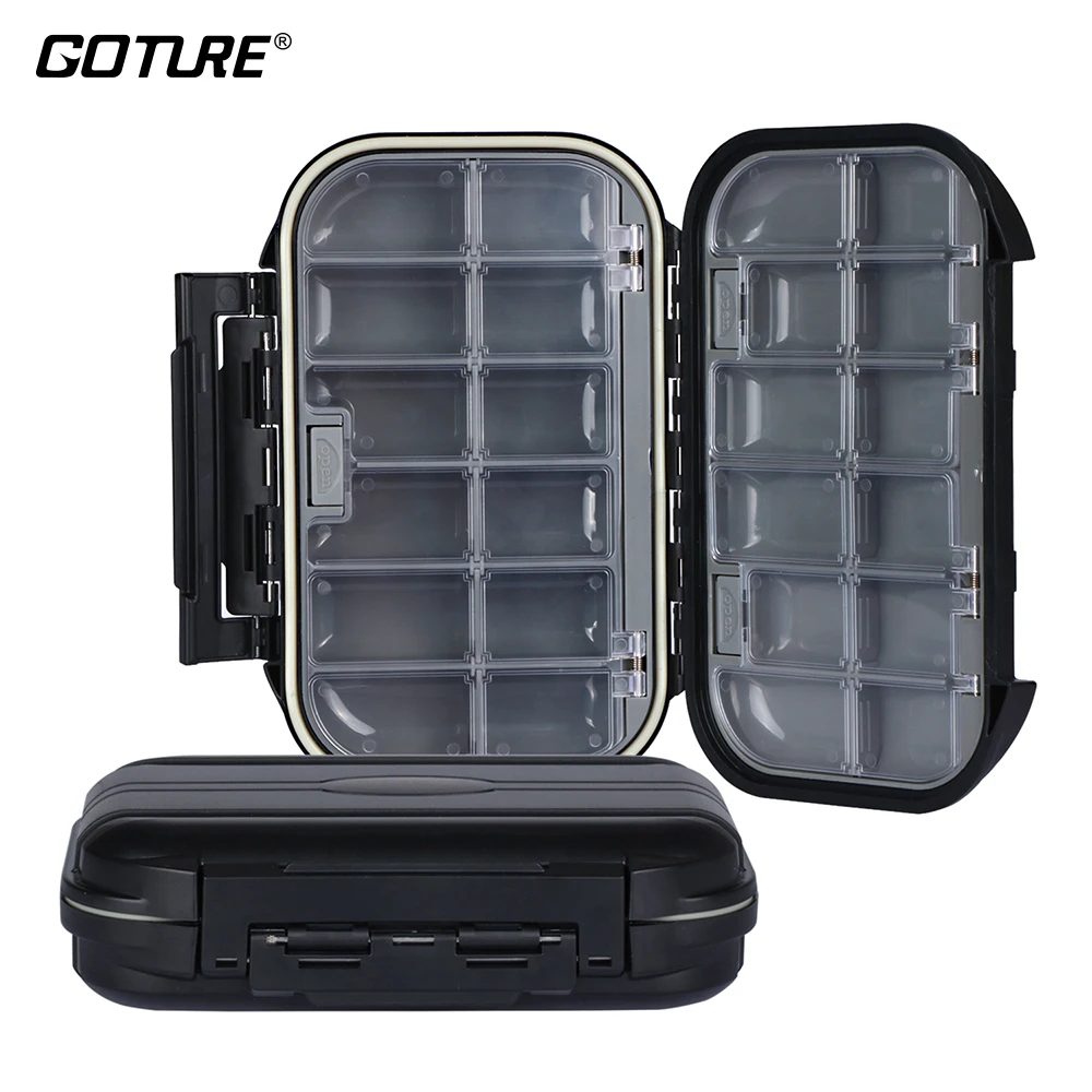 Goture Fishing Accessories Tackle Boxes Double Layer 24 Compartments