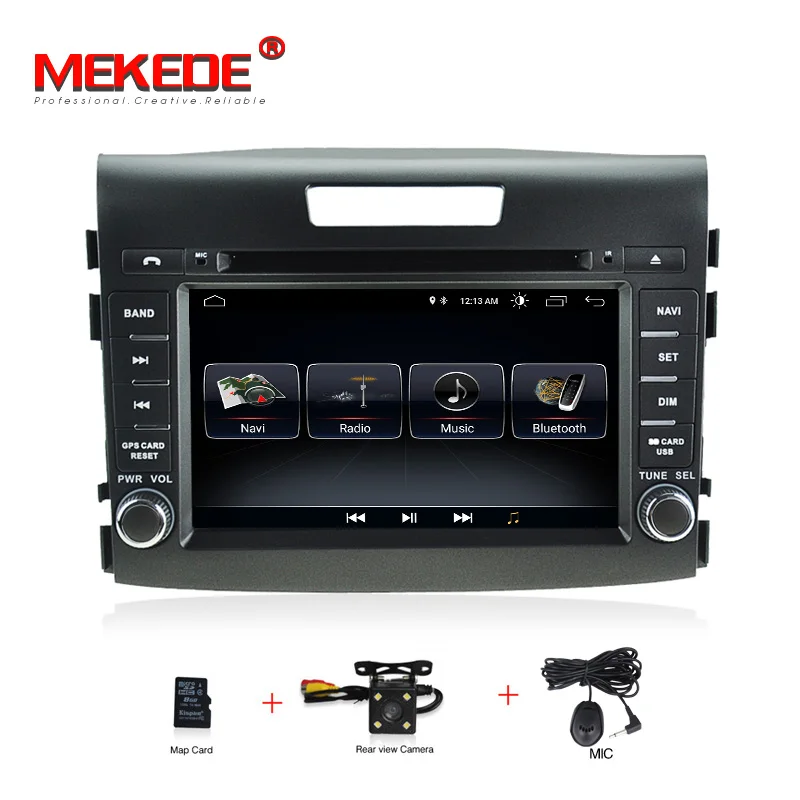 MEKEDE 2din Android 8,1 автомобильный DVD мультимедийный плеер для honda CRV 2012- с wifi BT Радио gps навигация - Цвет: with camera