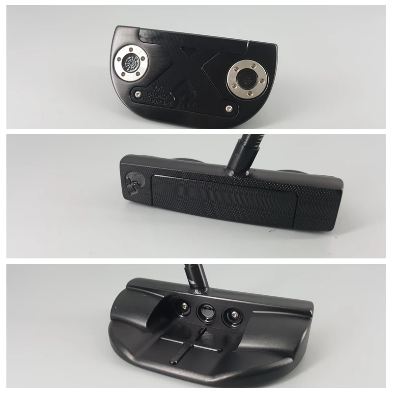 

M1 Black Pint SKULL Center Shaft Golf Putter Clubs Edition 33/34/35inch Grip Optional Colour With Head Cover