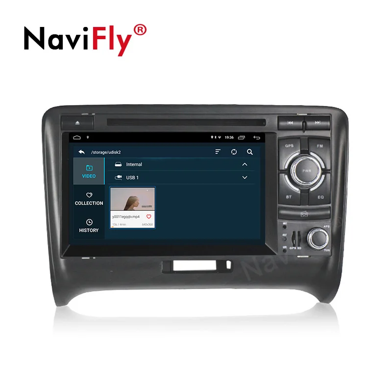 Perfect Navifly Android9.1 RDS 32G ROM 2G RAM 2din Car Multimedia player For Audi TT MK2 8J 2006 2007 2008 2009 2010 2011 2012 4