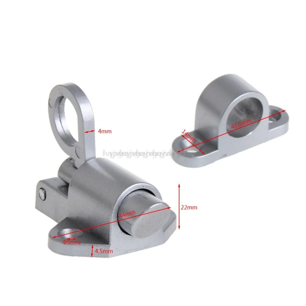 

Window Gate Security Pull Ring Spring Bounce Door Bolt Aluminum Latch Lock Grey My17 19 Dropship