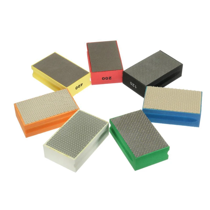 Diamond Hand Pads Polishing Glass Stone Ceramic Block Hand Polishing Pads 60-3000 Grit Anrasive Tools Diamond Hand Pads Polishing Glass Stone Ceramic Block Hand Polishing Pads 60-3000 Grit Anrasive Tools