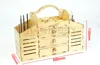 Kit de construction de boîte à outils en bois de bricolage, Kit parfait pour outils couteau, lime, épingle, papier de verre, pince, crayon, règle et rapporteur, livraison gratuite ► Photo 2/6