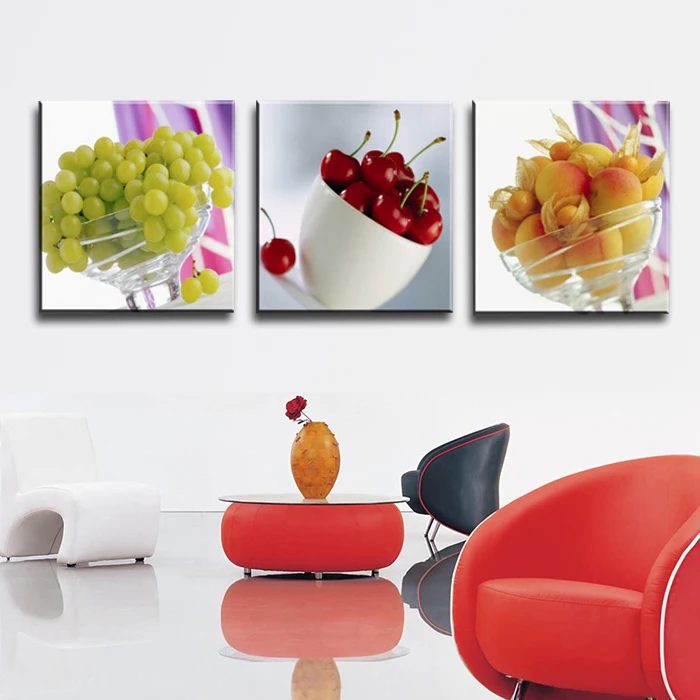 

3 Piece canvas art new Fruit Kitchen Restaurant Decorattions for home Picture Modern Home Wall Canvas Print Painting \J0080