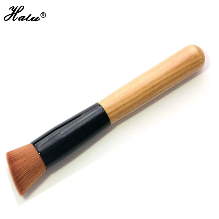 HaLu Single Wooden Kabuki Brush HOT Multifunctional Foundation Powder