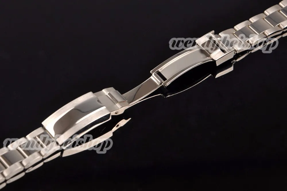 CARLYWET 20 мм Серебряный Средний польский Твердые винтовые звенья 316L нержавеющая сталь кривой конец часы ремешок браслет ремень