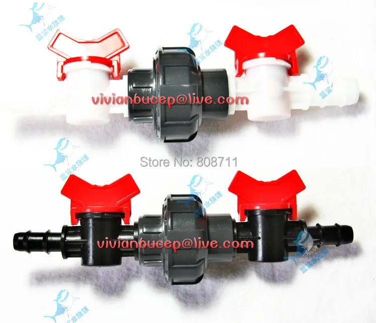 2pcs Double Isolating Quick Disconnect Valves for PVC PEX pipe, Reduced