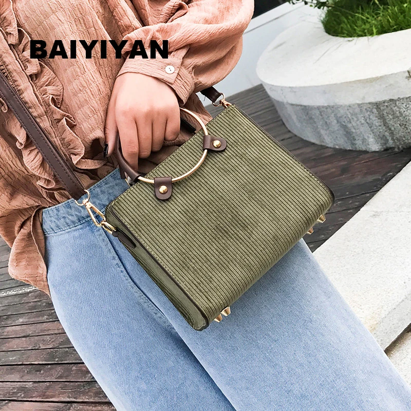

High quality new fashion women crossbody bag female shoulder bag metal ring handbag ladies small messenger bag tote