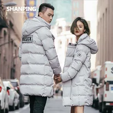 SHANPING 2017 New Long Parkas Female Winter Coat Thickening Cotton Winter Jacket Womens Outwear Parkas for