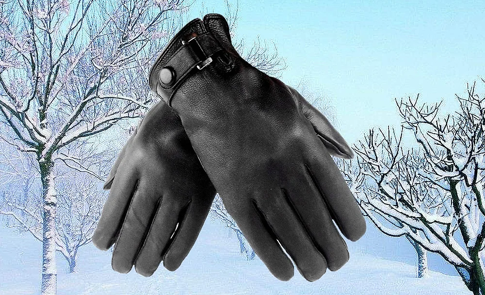 Joolscana кожаные перчатки мужские черные теплые водительские перчатки из натуральной кожи варежки короткие модные перчатки оптовая продажа
