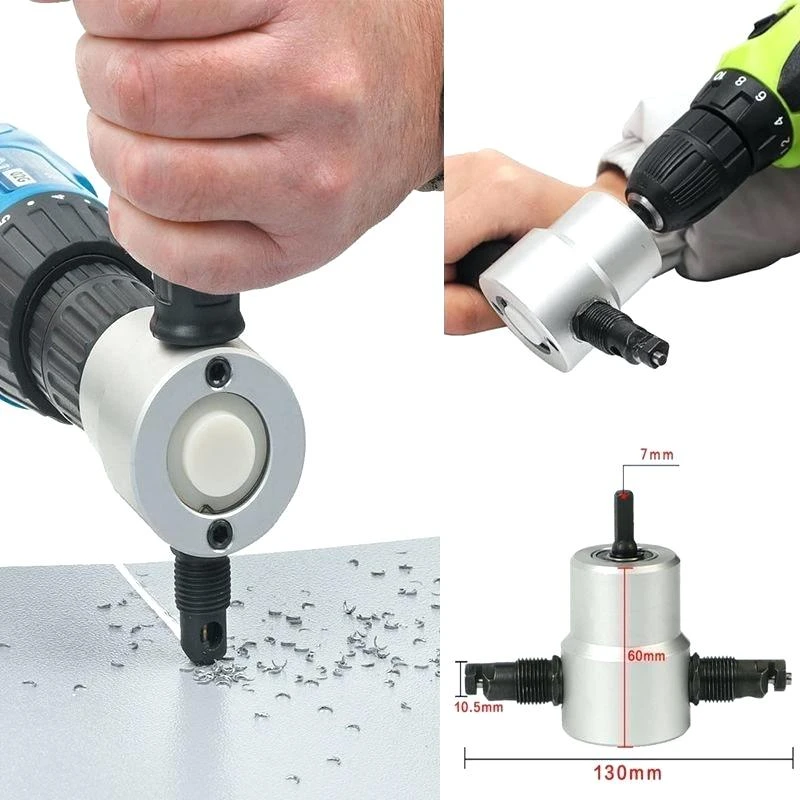 Iron Aluminum Alloy for Sawing Metal Sheet Metal Rods Convenient Double Head Metal Cutter Double Head Sheet Nibbler Metal Cutter Iron Aluminum Alloy for Sawing Metal Sheet Metal Rods Convenient Double Head Metal Cutter Double Head Sheet Nibbler Metal Cutter