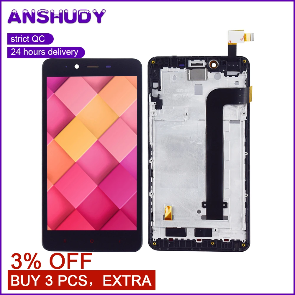 

For Xiaomi Note 2 LCD Display Touch Screen Digitizer Sensor Assembly Frame For Xiaomi Hongmi Note2 Redmi Note 2 Display Screen