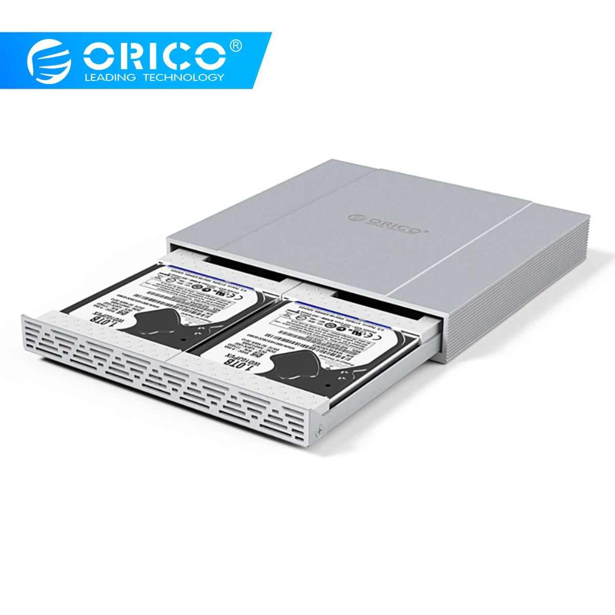 Price Offer for  ORICO HDD Case 2*2.5 SATA to USB 3.1 Adapter Hard Drive Enclosure 10Gbps Raid0 HDD Enclosure for SS