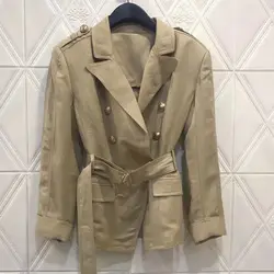 Женская летняя куртка с шортами 2 комплекта Свободная стильная сетчатая куртка + шорты с эластичной резинкой на талии летние комплекты из
