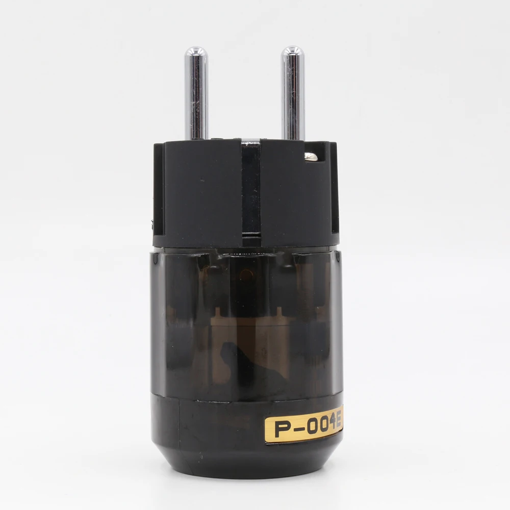 

2PCS High Quality Rhodium Plated P004E Schuko Power Plug Male Connector HIFI