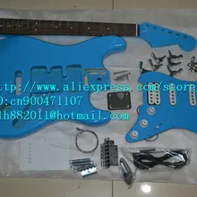 Оптом и в розницу НОВЫЕ незавершенные синие электрогитары F-1436+ пенопласт
