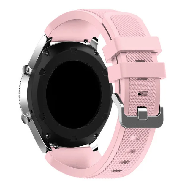 HOKE 22 мм спортивный силиконовый ремешок для samsung gear S3 Frontier Band для gear S3 классический резиновый ремешок для часов сменный Браслет - Цвет ремешка: Pink