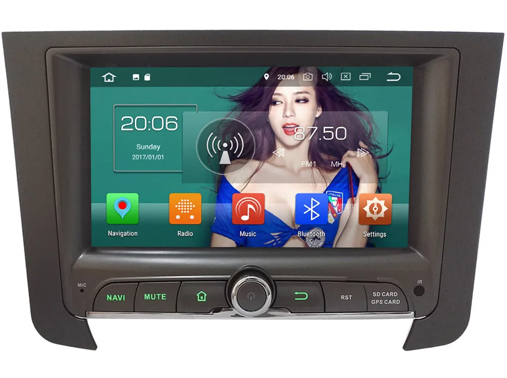 Sale KLYDE 7" 4G WIFI Octa Core Android 8.0 4GB RAM 32GB ROM BT FM Car DVD Multimedia Player Radio GPS For SsangYong Rexton 2012-2016 0