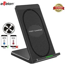 effelon Fast Wireless Charger with wind Fan Quick Wireless Charging Stand For iphone X 8 Plus For Samsung Galaxy Note 8 S8 S8+