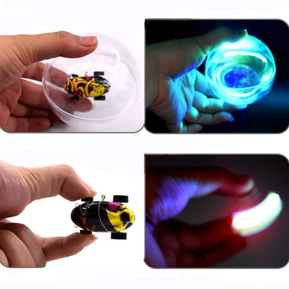 UTTORA Stunt Car Mini Cool Toys, High Speed Racing Car 360 Degree Spinning Novelty Toy with Colorfor Flash Light,Best Gift for B
