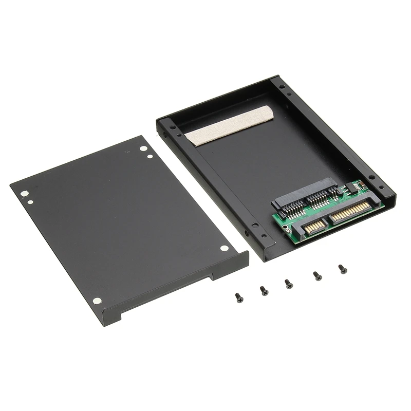 

1.8" inch Micro SATA mSATA SSD to 2.5" inch SATA Card Converter Adapter Card Case HDD Hard Disk Drive Metal Case