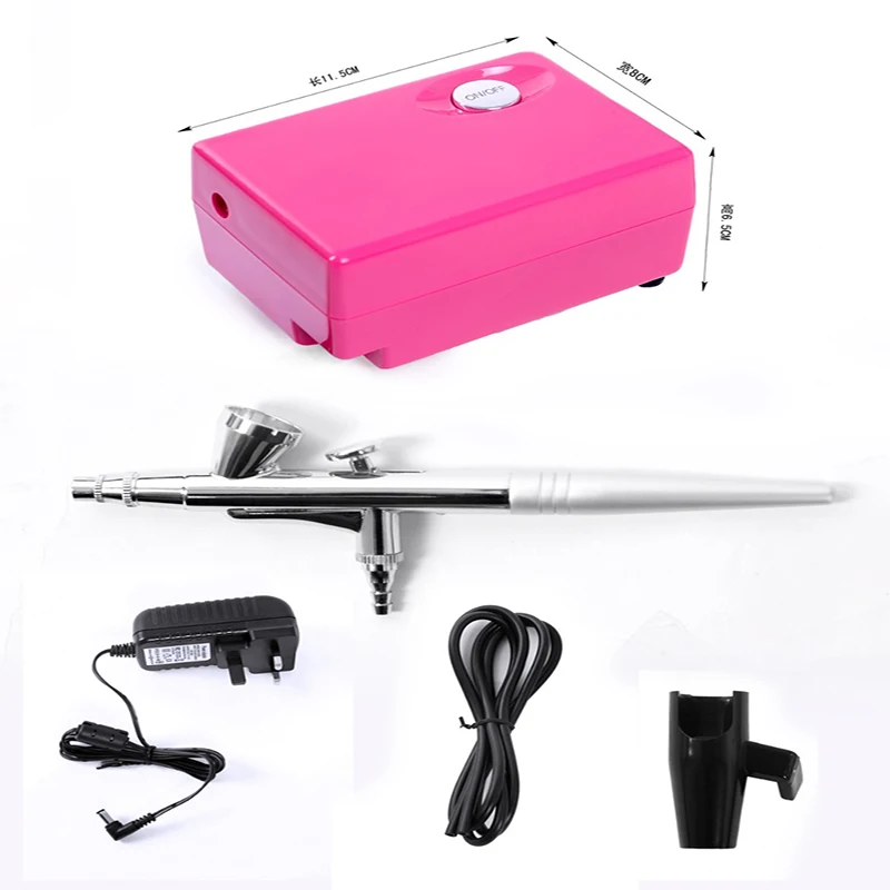 Air Brush Compressor Airbrush Body Paint Aerograph Face Paint Spray Gun Kit For Makeup Cake 0.4mm Needle Henna Tattoo Set Air Brush Compressor Airbrush Body Paint Aerograph Face Paint Spray Gun Kit For Makeup Cake 0.4mm Needle Henna Tattoo Set