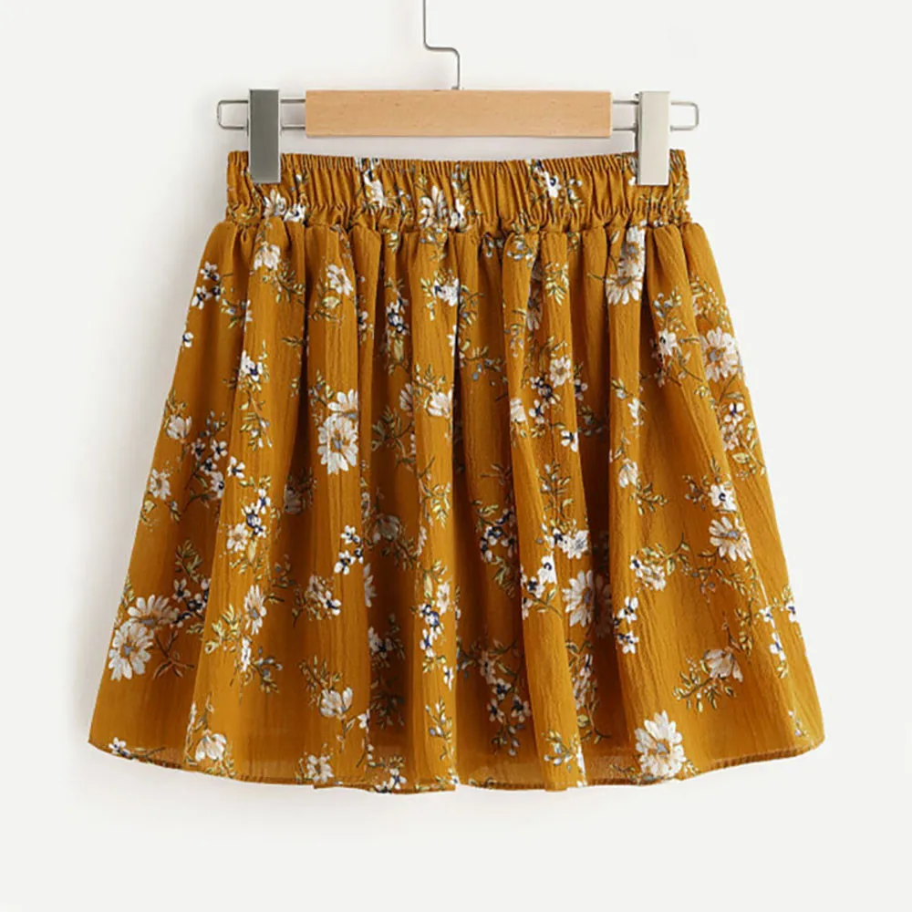 Summer Women Short Pants Causal Comfortable Floral Print Mid Waist Elastic Loose Shorts Waist Ringer Pants Freeship F#J12 (4)