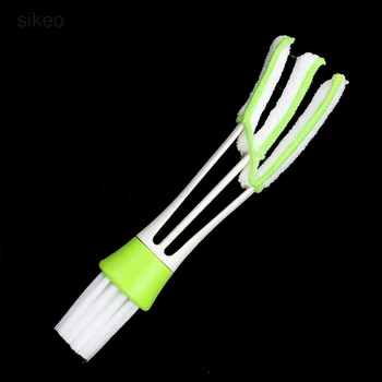 

Car Care Multifunction Clean Tools Cleaning Brush Air-Condition Vent Slit Computer keyboard gap Blind dust Washer cloth sponge