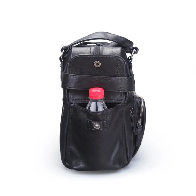 Модная сумка из искусственной кожи, дорожная сумка для путешествий, мотоциклетная Сумка Хобо, сумка-тоут для мужчин и женщин, сумка для выходных, дизайн, черная сумка FEGER