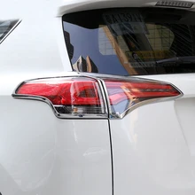 for Toyota RAV4 2016-2017 Car-styling Accessories Exterior Tail Rear Light Lamp Cover Trim 4pcs Auto Replacement Parts for Toyota RAV4 2016-2017 Car-styling Accessories Exterior Tail Rear Light Lamp Cover Trim 4pcs Auto Replacement Parts