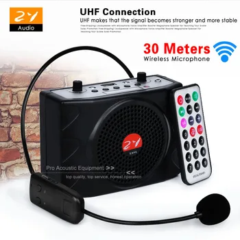 

Voice Amplifier Megaphone Booster Microphone Mini Portable Speaker Support USB TF Card FM Radio For Teacher Tour Guide Promotion