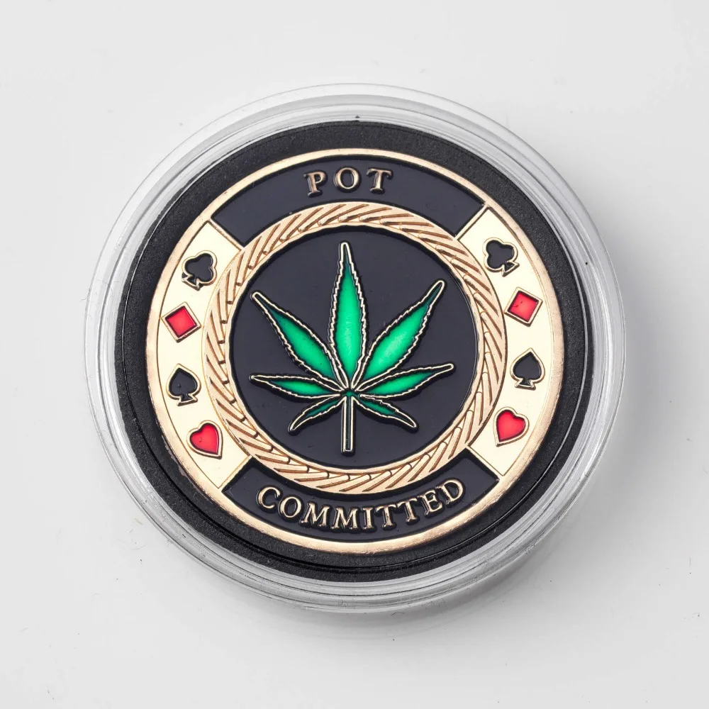 POT covered coin Poker Card Guard протектор с чехлом, художественные и ремесленные памятные монеты, 5 шт./партия
