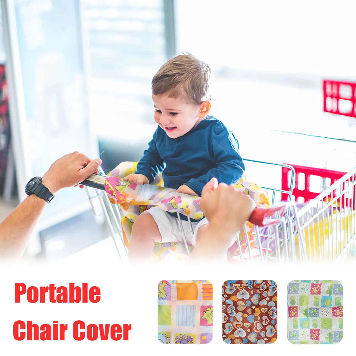 

Foldable Baby Kids Shopping Cart Cover Kid Trolley Pad Baby Shopping Push Cart Protection Cushion Baby Chair Anti-dirty Seat Mat