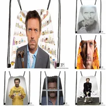 Custom HD Hugh Laurie Drawstring Backpack Bag for Man Woman Cute Daypack Kids Satchel (Black Back) 31x40cm#180531-01-19