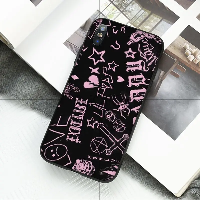 Ruicaica рэпер Lil Peep черный мягкий чехол для телефона iPhone 5 5Sx 6 7 7plus 8 8Plus X XS MAX