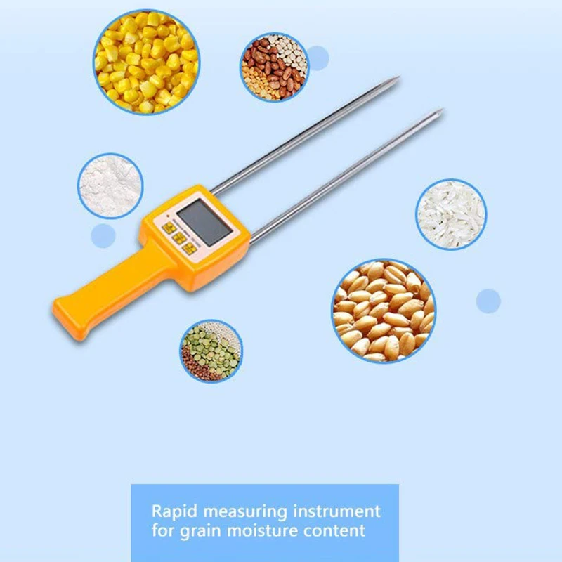 Digital Moisture Meter,Portable Grain Moisture Meter,Humidity Digital Tester Hygrometer Analyzer Suitable For Corn,Wheat,Rice