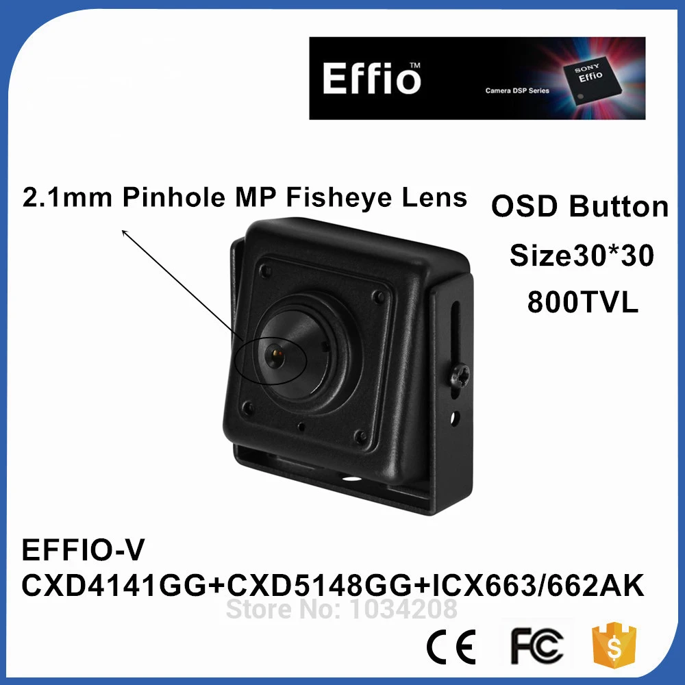 30x30 мм 1/3 &quotSONY Effio V 800TVL True WDR мини квадратная камера 2 1 контактный отверстие