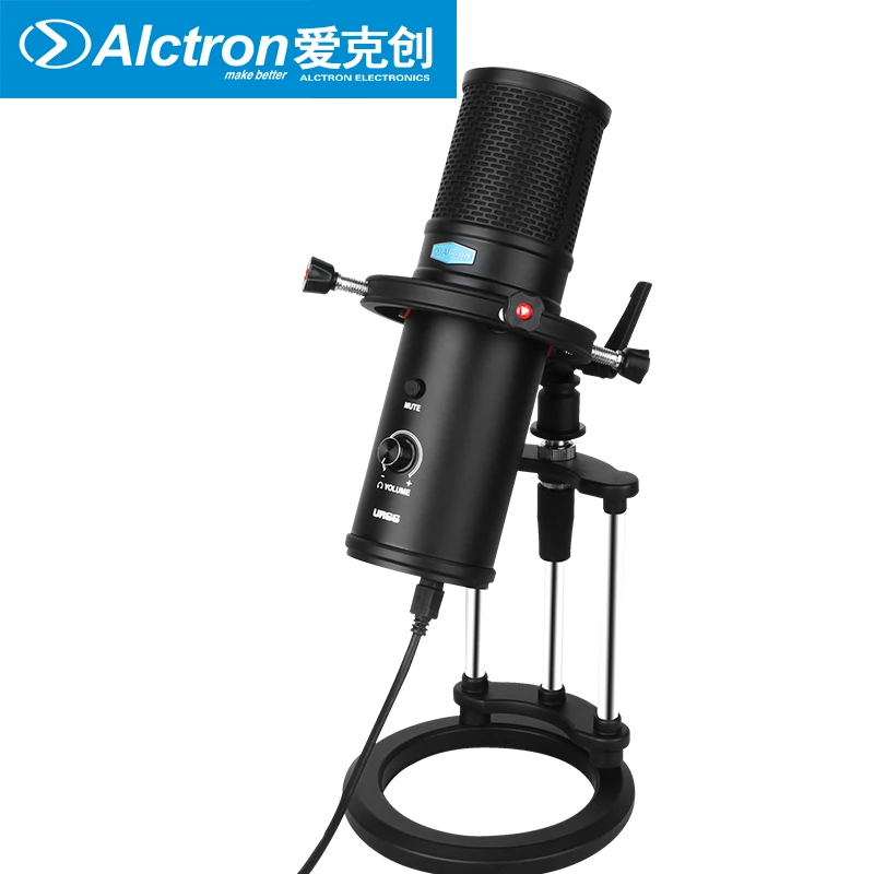 

Alctron UR66 multi-pattern USB condenser microphone 3 capsules professional for recording with a built-in headphone amplifier