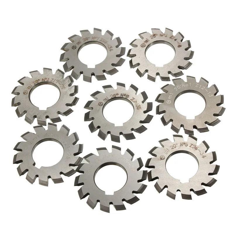 Модуль 1 PA20 диаметр 22 мм #1 8 HSS Involute Gear Фрезерный резак Высокоскоростная сталь