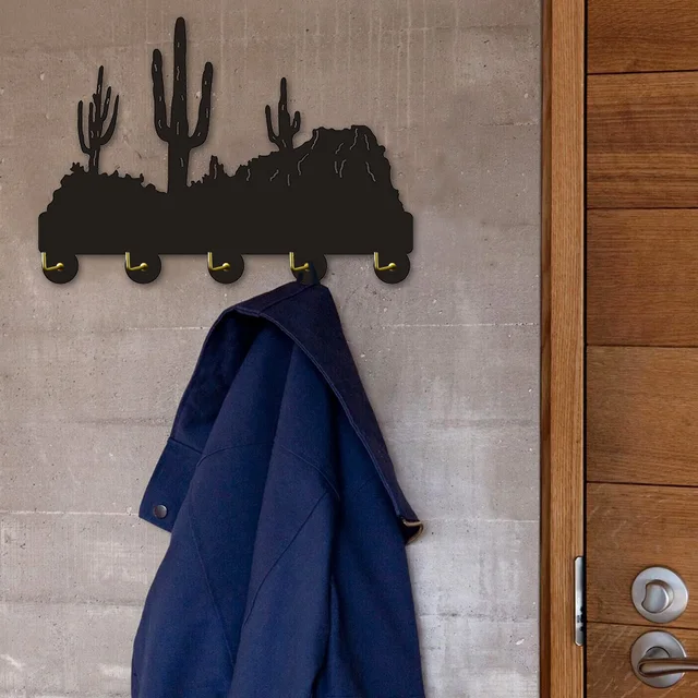 1piece Cliffs Cactus Desert Plant Multi Purpose Wall Hooks Clothes 1piece Cliffs Cactus Desert Plant Multi Purpose Wall Hooks Clothes Robe Towel Coat Rack